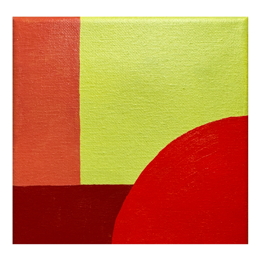 W6" x L6" painting on canvas