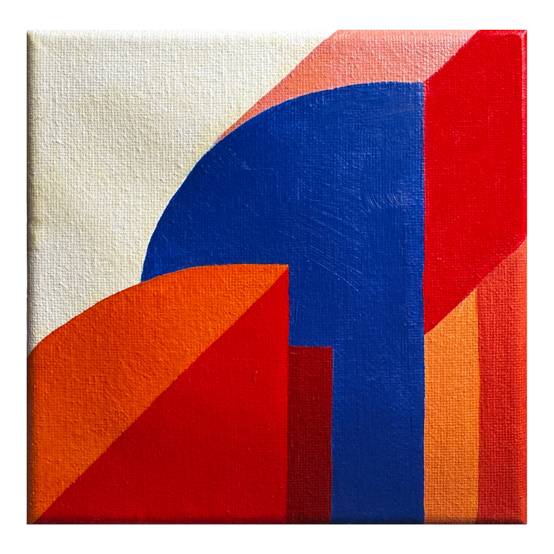 W6" x L6" painting on canvas
