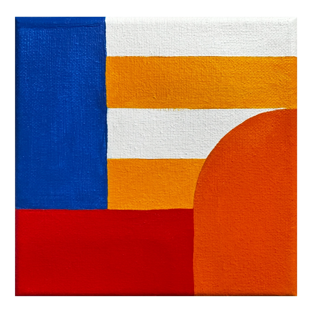 W6" x L6" painting on canvas