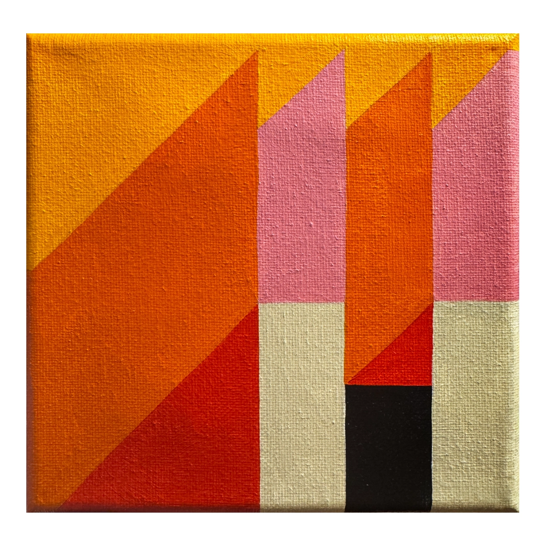 W6" x L6" painting on canvas