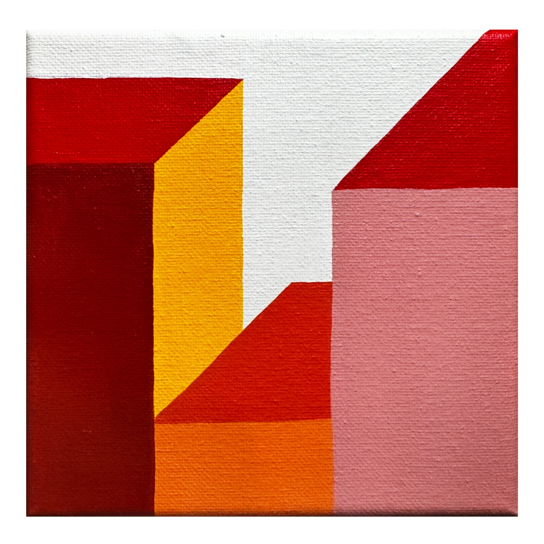 W6" x L6" painting on canvas