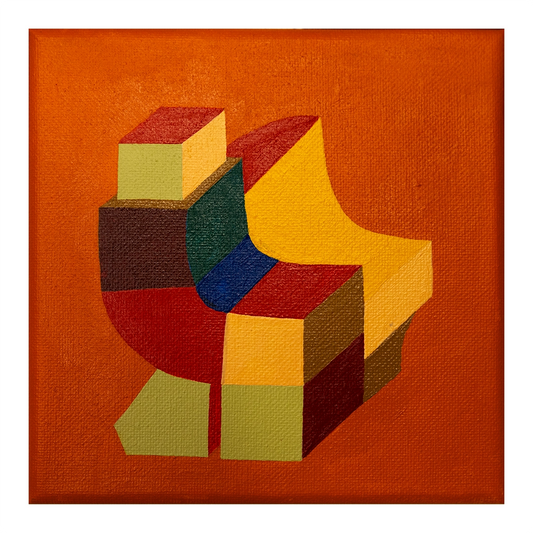 W6" x L6" painting on canvas