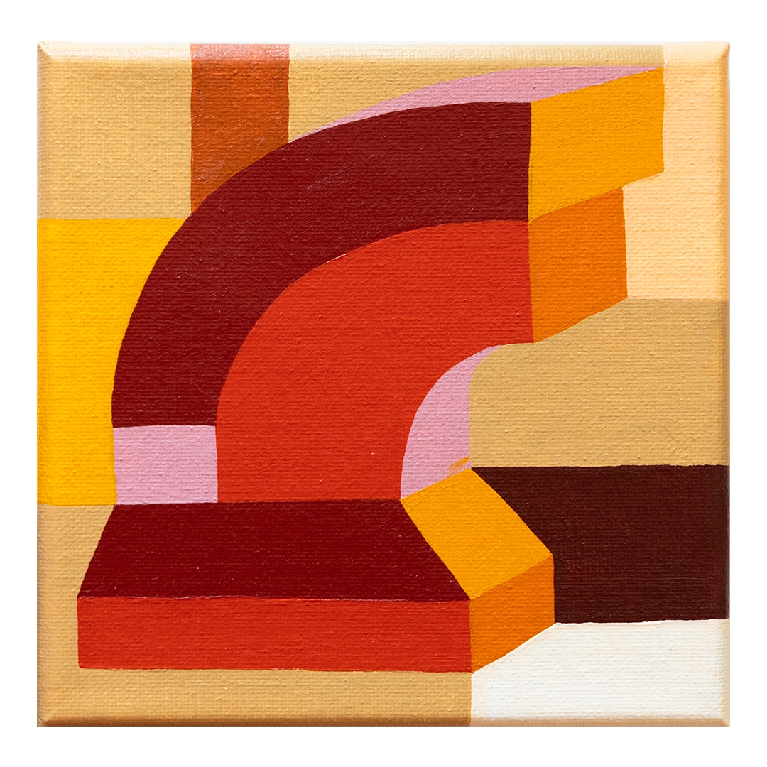 W6" x L6" painting on canvas