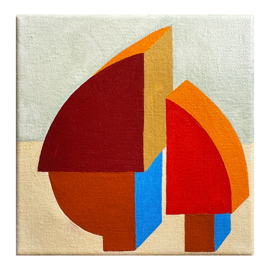 W6" x L6" painting on canvas